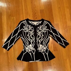 Black and White Alexander McQueen Top